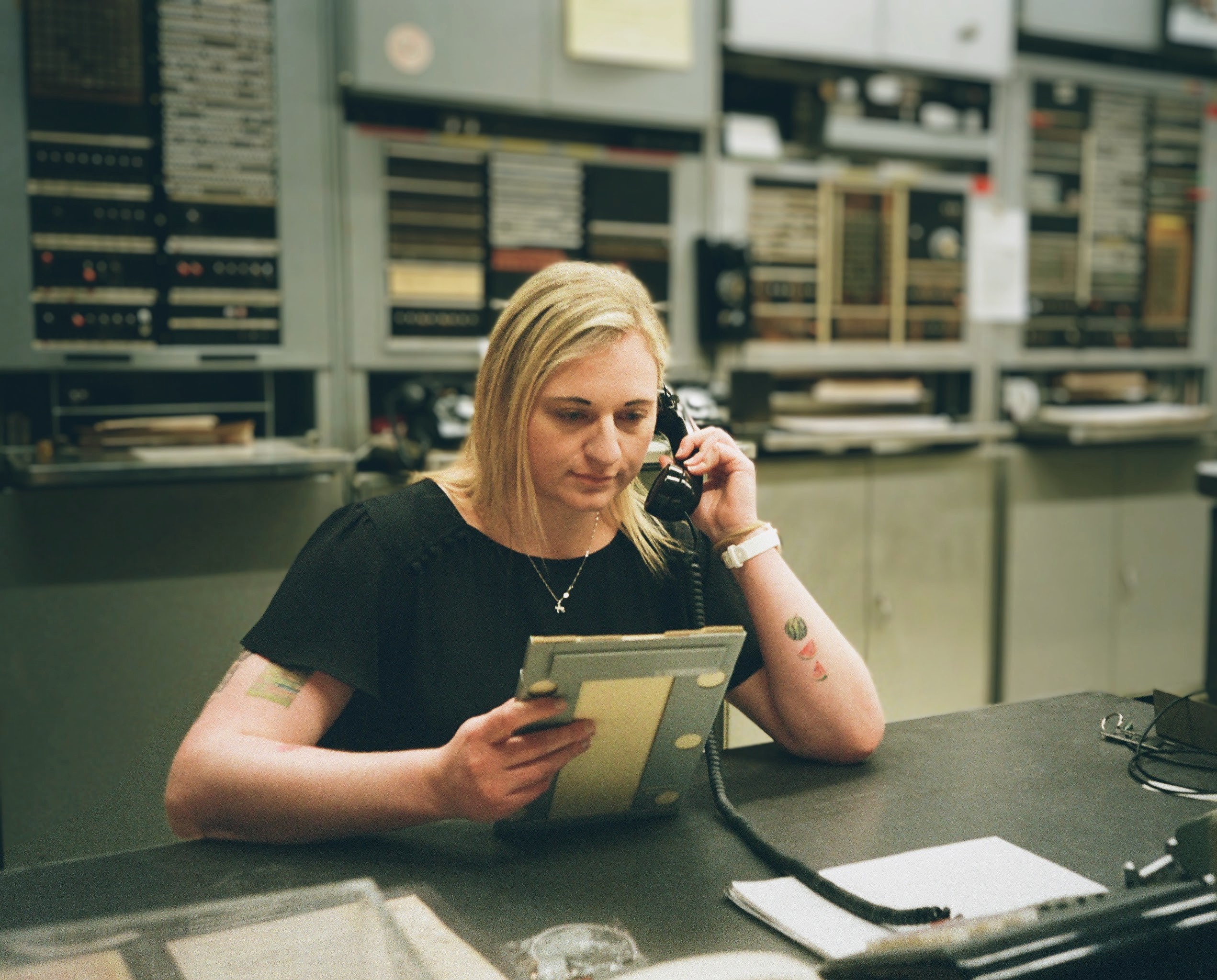 Emily on the phone